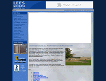 Tablet Screenshot of leesprecast.com